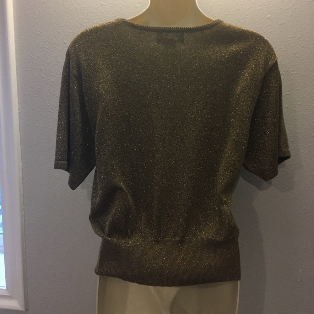 Vintage Pendleton gold cropped sweater‎ EUC - Picture 4 of 7